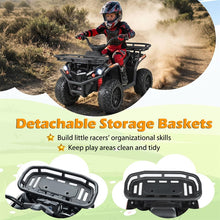 Load image into Gallery viewer, 24V Kids ATV Ride On Quad, Electric 4 Wheeler Toy with 5Mph Max Speed, LED Headlights, Music, Front &amp; Rear Storage for Boys Girls