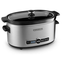 Load image into Gallery viewer, KitchenAid KSC6223SS - Slow cooker - 6 qt - stainless steel