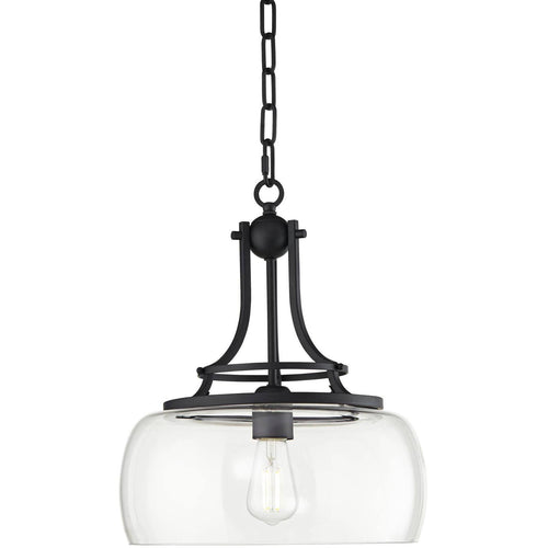 Franklin Iron Works Charleston Black Pendant Chandelier 13 1/2