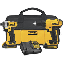 Load image into Gallery viewer, DeWalt DCK240C2 20 - Volt Cordless Lithium Ion Drill Driver and Impact Driver Kit