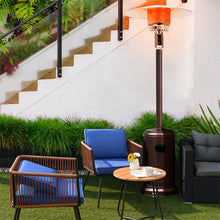 Load image into Gallery viewer, 50,000 BTU Propane Patio Heater, Standing Stainless Steel Outdoor Heater with Wheels, Triple Protection, CSA Certified for Deck &amp; Commercial