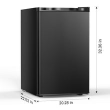 Load image into Gallery viewer, KNDKO 3.2cu.ft Upright Freezer, Compact Freezer with Removable Shelves, Adjustable Thermostat for Home/Kitchen/Office, SILVER