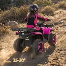Load image into Gallery viewer, 24V Kids ATV Ride On Quad, Electric 4 Wheeler Toy with 5Mph Max Speed, LED Headlights, Music, Front &amp; Rear Storage for Boys Girls