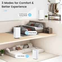 Load image into Gallery viewer, 32 Pint Dehumidifier with 3.3FT Drain Hose, 24H Timer &amp; 3 - Color Indicator, 2000 Sq.Ft Portable Dehumidifier for Basement, Bedroom, Bathroom