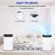 Load image into Gallery viewer, Fosawd 12000 BTU Portable Air Conditioner Cools up to 500 Sq. Ft, 3 - in - 1 AC, Dehumidifier, Fan