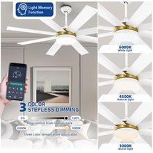 Load image into Gallery viewer, Dextrus 60 in Modern LED Outdoor/ Indoor Ceiling Fan with Remote Control