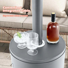 Load image into Gallery viewer, 50,000 BTU Propane Outdoor Heater, Round Patio Heater with Stainless Steel Burner, Tip - Over, Flame - Out Protection, Wheels, CSA Certificated
