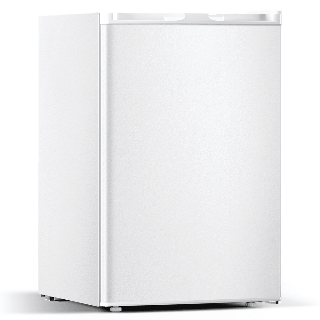 KNDKO 3.2cu.ft Upright Freezer, Compact Freezer with Removable Shelves, Adjustable Thermostat for Home/Kitchen/Office, SILVER