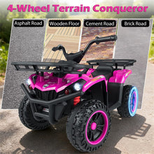 Load image into Gallery viewer, 24V Kids ATV Ride On Quad, Electric 4 Wheeler Toy with 5Mph Max Speed, LED Headlights, Music, Front &amp; Rear Storage for Boys Girls