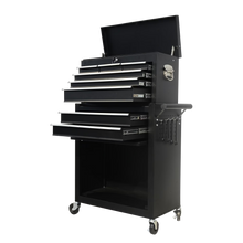 Load image into Gallery viewer, 8 Drawer Large Capacity Rolling Toolbox, Detachable Cabinet Storage Tool Chest with Wheels, Tool Storage Cabinet with Lock for Workshop Garage