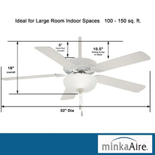 Load image into Gallery viewer, Minka Aire Fans - Contractor II Uni - Pack - 5 Blade Ceiling Fan with Light Kit - 18