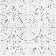 Load image into Gallery viewer, RoomMates Peel and Stick Tile Backsplash White Tin