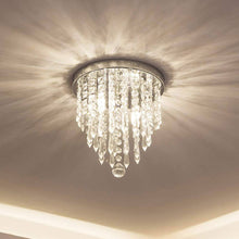 Load image into Gallery viewer, Lifeholder Mini Chandelier Crystal Lighting 2 Lights Flush Mount Ceiling Light