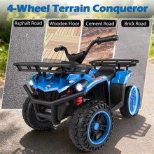 Load image into Gallery viewer, 24V Kids ATV Ride On Quad, Electric 4 Wheeler Toy with 5Mph Max Speed, LED Headlights, Music, Front &amp; Rear Storage for Boys Girls
