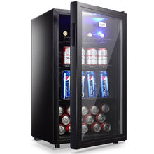 Load image into Gallery viewer, Wanai 120 - Can Beverage Cooler and Refrigerator Small Mini Fridge for Home Office or Bar with Glass Door and Adjustable Removable ShelvesPerfect for