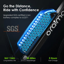 Load image into Gallery viewer, Oraimo Electric Bike for Adults with 350W BAFANG Motor