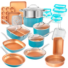 Load image into Gallery viewer, Gotham Steel 32 Piece Cookware Set, Bakeware and Food Storage Set, Nonstick Pots and Pans