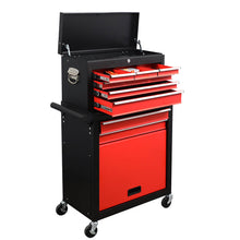 Load image into Gallery viewer, 8 Drawer Large Capacity Rolling Toolbox, Detachable Cabinet Storage Tool Chest with Wheels, Tool Storage Cabinet with Lock for Workshop Garage