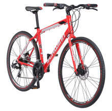 Load image into Gallery viewer, Schwinn Kempo Hybrid Bike, 700c Wheels, 21 Speeds, Mens Frame, Red