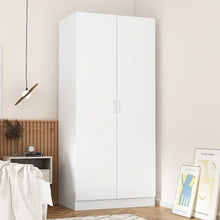Load image into Gallery viewer, 5-Shelf Wardrobe Cabinet with Double Doors, Home Storage Organizer