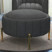 Load image into Gallery viewer, SEYNAR Modern Velvet Tufted Swivel Club Chair and Ottoman Set