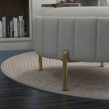 Load image into Gallery viewer, SEYNAR Modern Velvet Tufted Swivel Club Chair and Ottoman Set