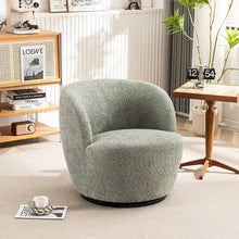 Load image into Gallery viewer, Modern Swivel Barrel Chair with 360 - Degree Rotation - Single Fabric Accent Chair