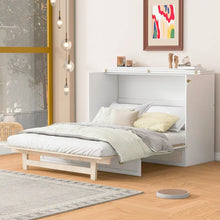 Load image into Gallery viewer, Nestfair Full - Size Murphy Bed with Spacious Drawers