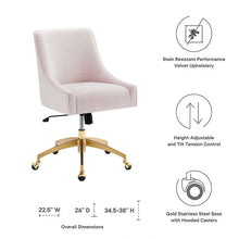 Load image into Gallery viewer, Discern Velvet Performance Office Chair