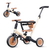 Newyoo TR008 5 - in - 1 Toddler Tricycle with Push Handle, Converts to Balance Bike for 1 - 3 Year Old, Khaki