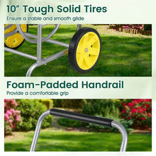 Load image into Gallery viewer, Garden Hose Reel Cart Holds 230FT of 5/8" Hose, Heavy - Duty Hose Cart with 2 Wheels &amp; Storage Basket, Portable Water Hose Organizer for Yard