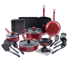 Load image into Gallery viewer, T - Fal B496SLDI Kitchen Solutions 21pc Cookware Set, Red