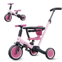 Load image into Gallery viewer, Newyoo TR008 5 - in - 1 Toddler Tricycle with Push Handle, Converts to Balance Bike for 1 - 3 Year Old, Khaki