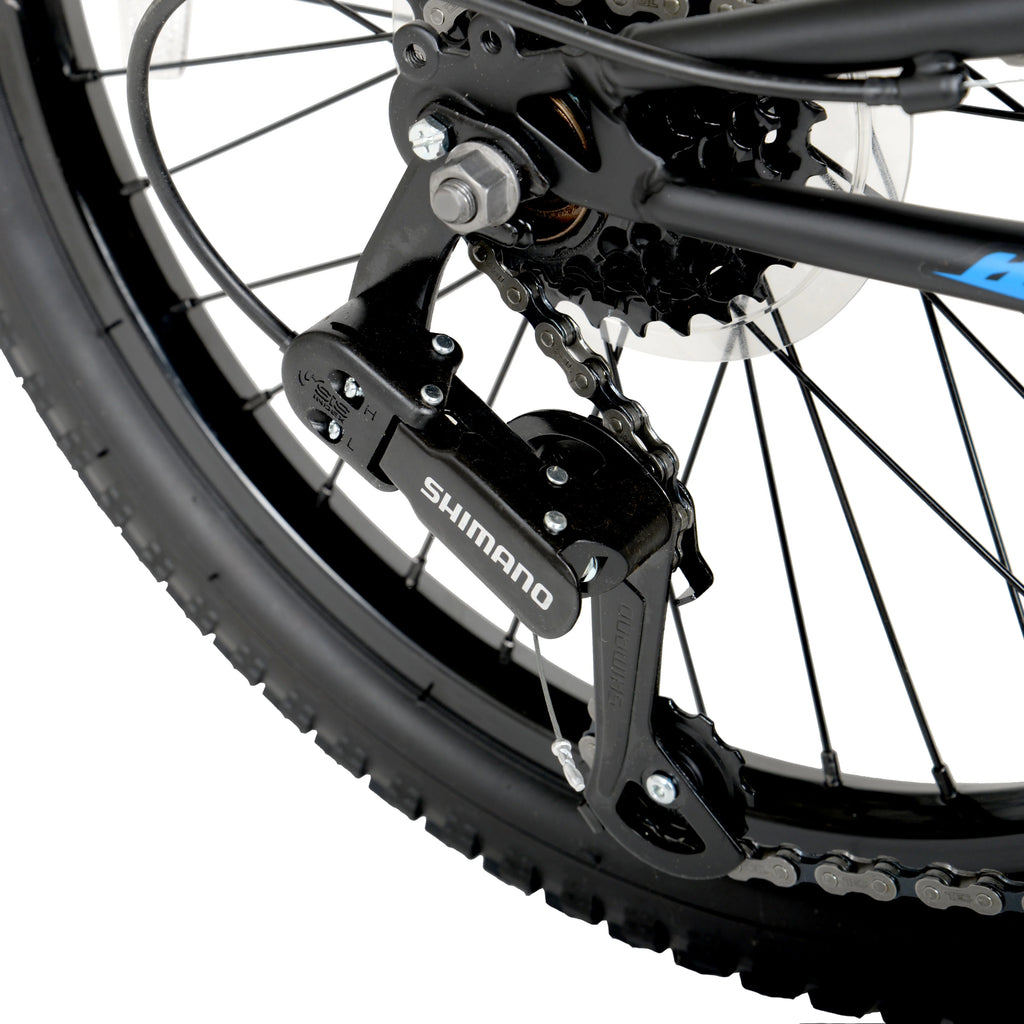 Hyper Bicycles 20" Boys Shocker Mountain Bike, Kids, Black, Recommended Age Group 8 to 13 Years Old