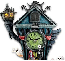 Load image into Gallery viewer, The Bradford Exchange the Nightmare Before Christmas Cuckoo Clock, 21 in, Musical, Light - up, Limited Edition
