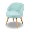 Load image into Gallery viewer, Monibloom Velvet Accent Chair, Modern Upholstered Single Sofa Side Chair, Comfy Barrel Club Living Room Armchair with Golden Metal Legs