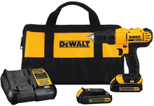 Load image into Gallery viewer, DEWALT 20V Max Cordless Drill/Driver Kit, Compact, 1/2 - Inch (DCD771C2), Yellow