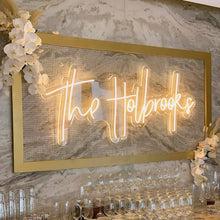Load image into Gallery viewer, MOLCOVEX Custom Neon Signs for Wall Decor, Personalized Neon Name Lights for Wedding Bedroom Home Decor Game Room Bar Salon Birthday Party Business