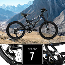 Load image into Gallery viewer, Hyper Bicycles 20" Boys Shocker Mountain Bike, Kids, Black, Recommended Age Group 8 to 13 Years Old