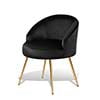 Load image into Gallery viewer, Monibloom Velvet Accent Chair, Modern Upholstered Single Sofa Side Chair, Comfy Barrel Club Living Room Armchair with Golden Metal Legs