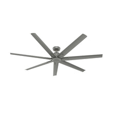 Load image into Gallery viewer, Hunter Downtown 72" Ceiling Fan in Matte Silver
