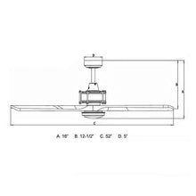 Load image into Gallery viewer, Vaxcel Curtiss Satin Brass Mid - Century Modern MCM Wood Propeller Ceiling Fan with LED Light Kit and Remote