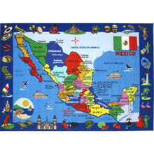 Load image into Gallery viewer, Fun Rugs Map of Mexico 5'3"x7'6" Area Rug