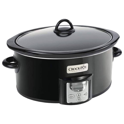Crock - pot 4 Quart Digital Count Down Food Slow Cooker Kitchen Appliance, Black