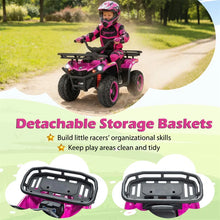 Load image into Gallery viewer, 24V Kids ATV Ride On Quad, Electric 4 Wheeler Toy with 5Mph Max Speed, LED Headlights, Music, Front &amp; Rear Storage for Boys Girls